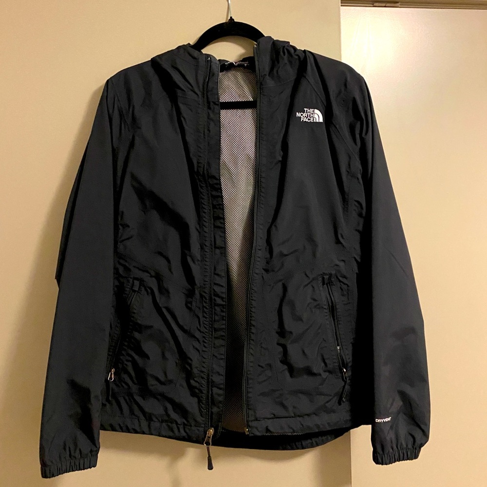 The North Face Black Rain Jacket Size Medium